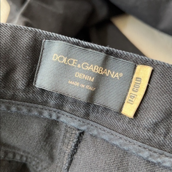 Dolce & Gabbana Denim 14 Gold Black Distressed Style Jeans - Picture 7 of 16